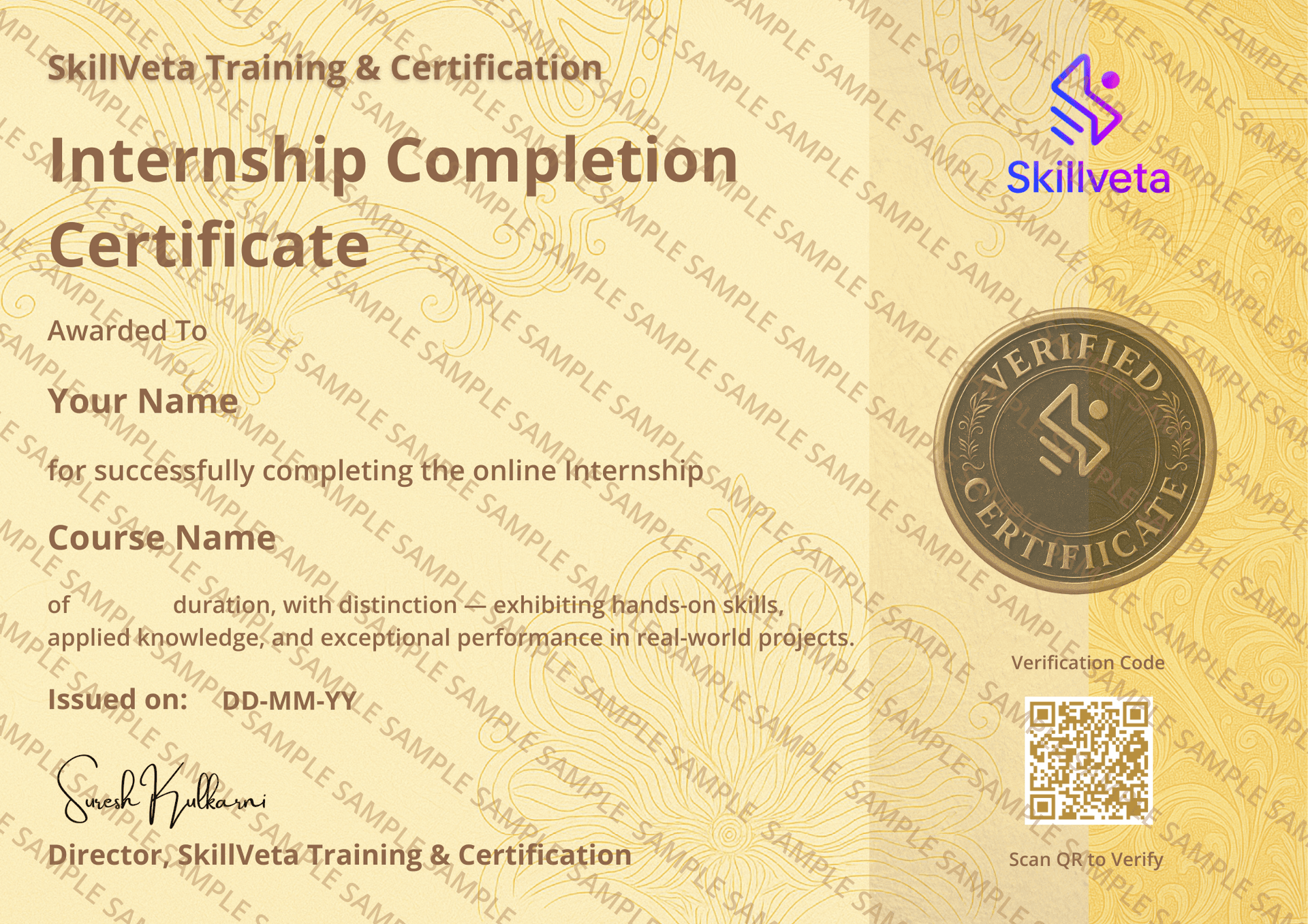 Internship Certificate